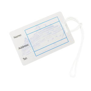 Custom airlines hard plastic PVC Luggage Tag