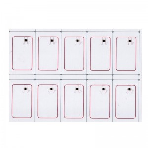 Contactless 13.56MHz MIFARE DESFire EV1 2K/4K/8K HF rfid inlays prelam sheet