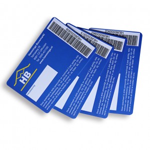 Plastic gift keychain pvc barcode cards