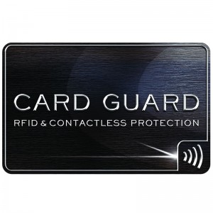 Custom Protective blocker RFID Blocking Card for Credit Card