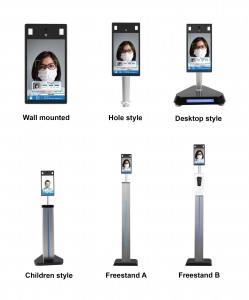 Facial Recognition Camera Thermal Time Attendance with Infrared thermometer  temperature MeasurementTemperature Body Face RecognitionTemperature Body Face Recognition