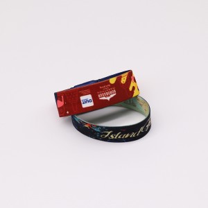 Custom woven fabric elastic nfc bracelet
