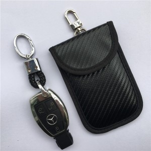 RFID Car Key bag Signal Carbon /Fiber Blocking Secure Pouch