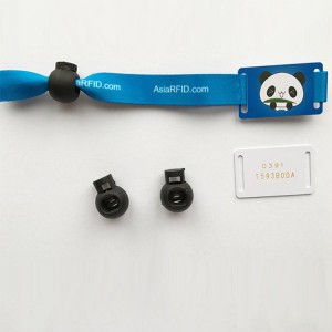 RFID ticket cloth festival fabric nfc wristband
