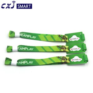 Access control ticket cloth festival nfc wrist band rfid fabric event wristbands