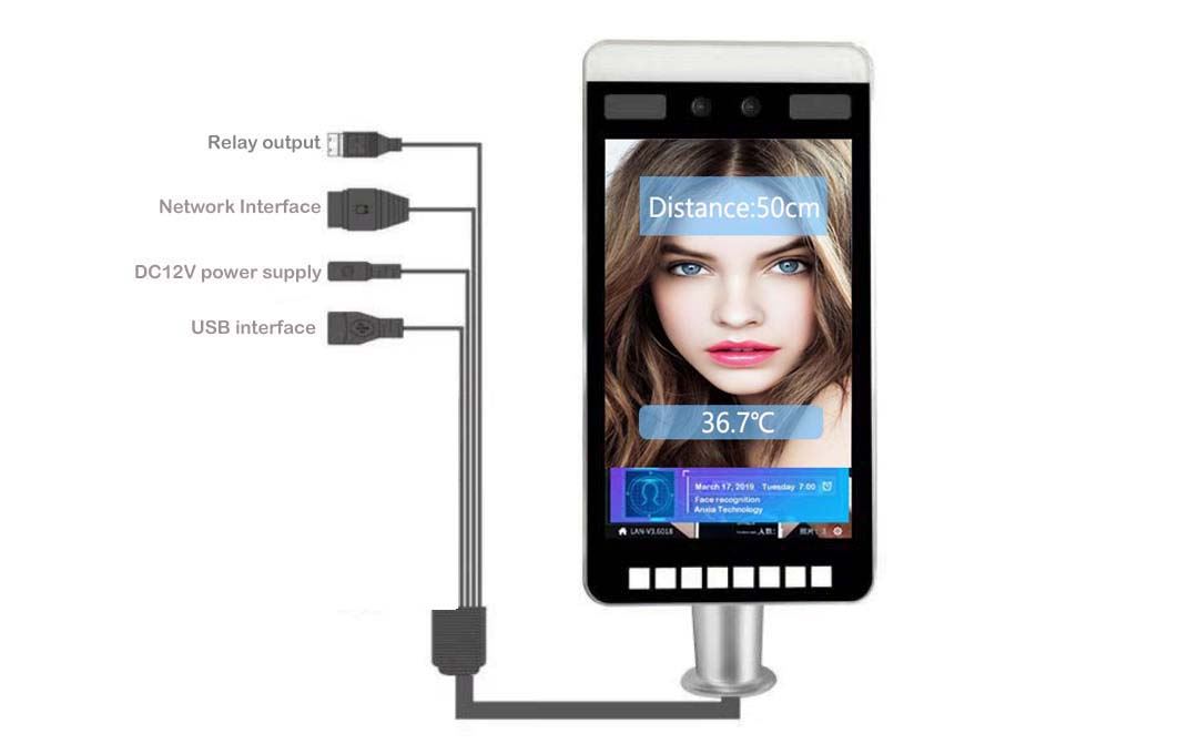 OEM/ODM China Tag 13.56 Mhz - Tablet Thermal Face Recognition Camera AX-11C – Chuangxinji detail pictures