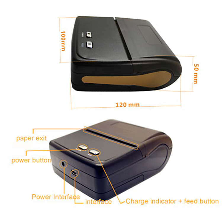 Wireless Handheld Pos Terminal Factories – low price products 80mm Portable thermal printer – Chuangxinji detail pictures
