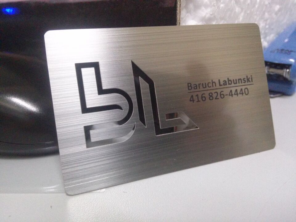 Custom Metal Card Factory - Customized stainless steel metal visiting card metal business card – Chuangxinji detail pictures