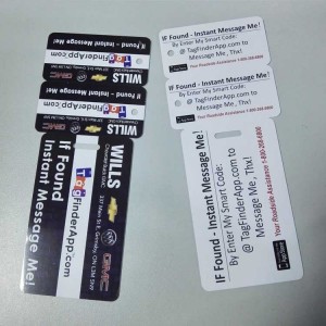 Custom Die-Cut Plastic pvc Combo key fob Card Membership snap off Key Tag