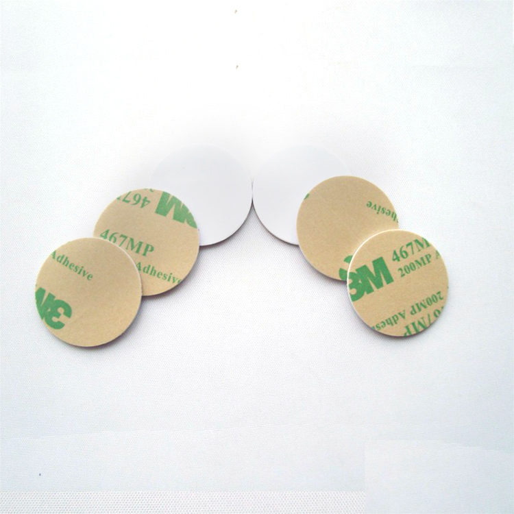 Hot sale Card With Nfc - Custom Waterproof hard PVC PET RFID sticker on metal NFC coin Tag – Chuangxinji detail pictures