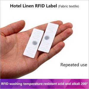 UHF RFID linen Fabric Washable Textile RFID Laundry Tag