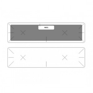 uhf windshield car sticker