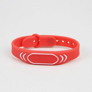 Adjustable RFID Silicone Debossed Wristbands For Events