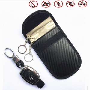 RFID Car Key bag Signal Carbon /Fiber Blocking Secure Pouch