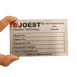 Custom Metal name plate tags