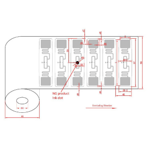 Alien H3 H9 860-960MHz airline paper baggage UHF RFID tag
