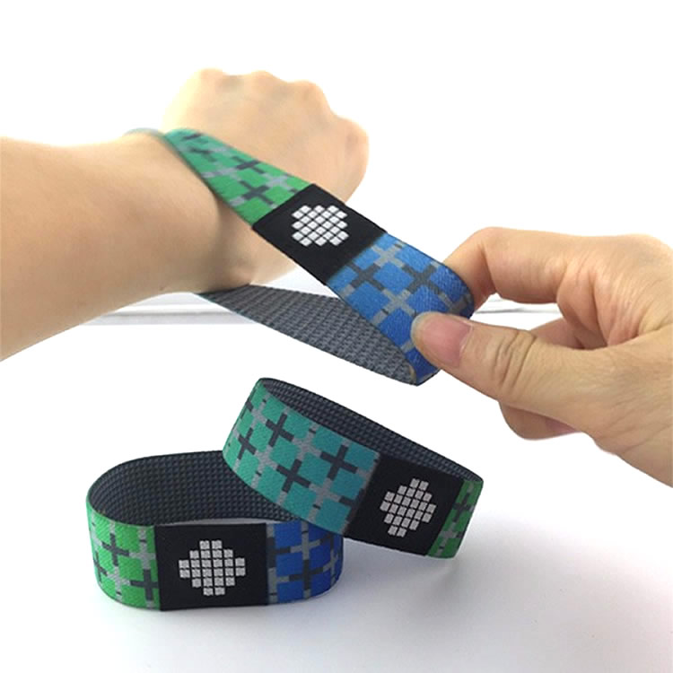 2020 High quality Mifare Wristband - Custom woven fabric elastic nfc bracelet – Chuangxinji detail pictures