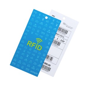 UHF RFID Garment paper hang tags clothing brand tags