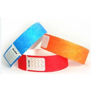 disposable pvc RFID Wristband paper NFC bracelet