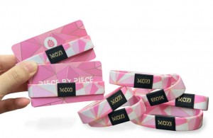 Reusable Elastic Fabric Bracelets NFC RFID wristbands