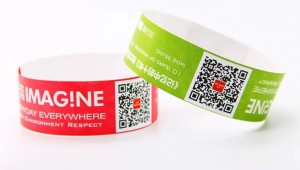 High Quality Adjustable Paper NFC RFID Wristband QR Code bracelet
