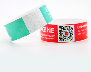 High Quality Adjustable Paper NFC RFID Wristband QR Code bracelet