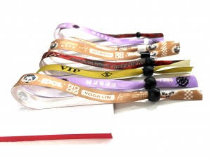 NFC RFID Fabric Woven Cloth Wristbands Bracelet for events party