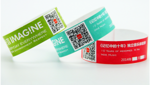 High Quality Adjustable Paper NFC RFID Wristband QR Code bracelet