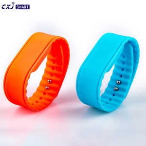 rubber silicone ultralight RFID wristband nfc bracelet