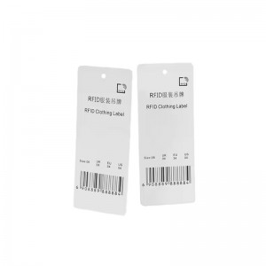 Customized Printing UHF RFID Coated paper Clothing Hang Tag
