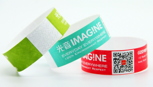 High Quality Adjustable Paper NFC RFID Wristband QR Code bracelet