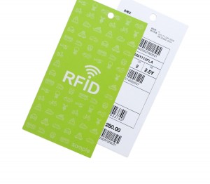 UHF RFID Garment paper hang tags clothing brand tags