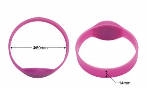 Waterproof Chip NFC RFID 125khz 13.56mhz Silicone Wristband