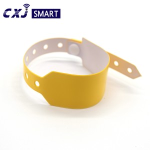 PVC waterproof NFC RFID tag band paper bracelet