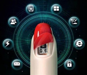 13.56mhz RFID NFC Smart Led Light Finger nail sticker
