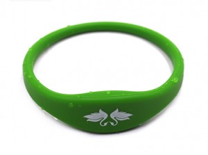 NFC Bracelet RFID Silicone Curve Oval Shaped Wristband