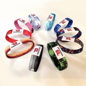Elastic polyester reusable customized RFID bracelet wristband