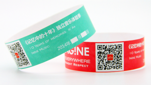 High Quality Adjustable Paper NFC RFID Wristband QR Code bracelet