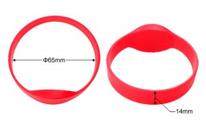Waterproof Chip NFC RFID 125khz 13.56mhz Silicone Wristband