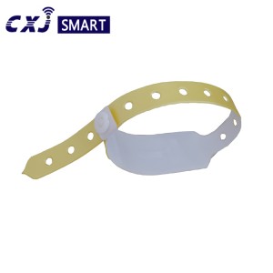 PVC waterproof NFC RFID tag band paper bracelet
