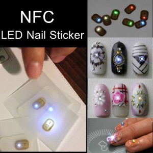 13.56mhz RFID NFC Smart Led Light Finger nail sticker