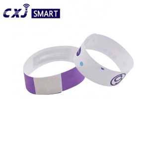 NFC pvc paper ticket RFID identification bracelet