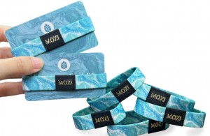 Reusable Elastic Fabric Bracelets NFC RFID wristbands