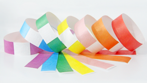 High Quality Adjustable Paper NFC RFID Wristband QR Code bracelet