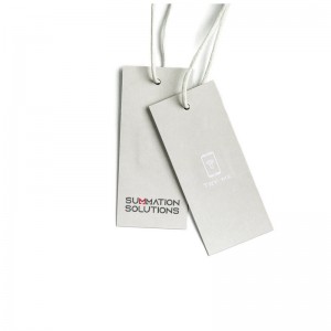 Customized Printing UHF RFID Coated paper Clothing Hang Tag
