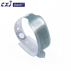 disposable pvc RFID Wristband paper NFC bracelet
