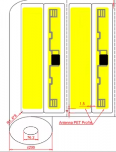 scanning UHF Label RFID Sticker Warehouse Logistics Management