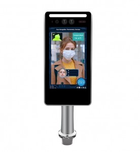 Temperature Body Face Recognition Scanner Support Card Reader And Fever Alarm
