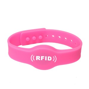 Waterproof RFID Silicone Wristband Adjustable For Outdoor Sports