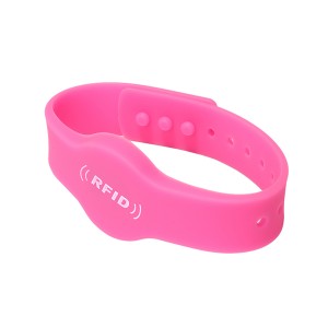 Waterproof RFID Silicone Wristband Adjustable For Outdoor Sports